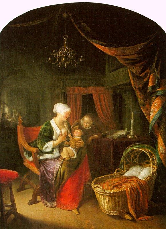 Gerrit Dou The Young Mother Germany oil painting art
